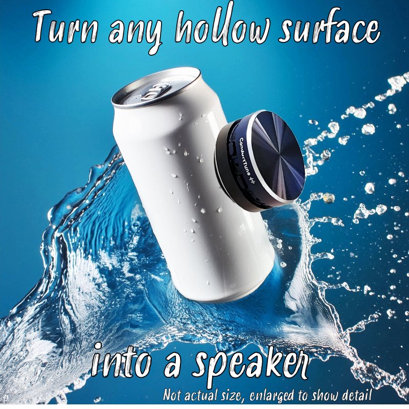 The ConductTune™ Bone Conduction Speaker: Turn anything into a speaker! Bluetooth 5.3, True Wireless Stereo, Compact Audio Device, Cheap Gifts, Musicians